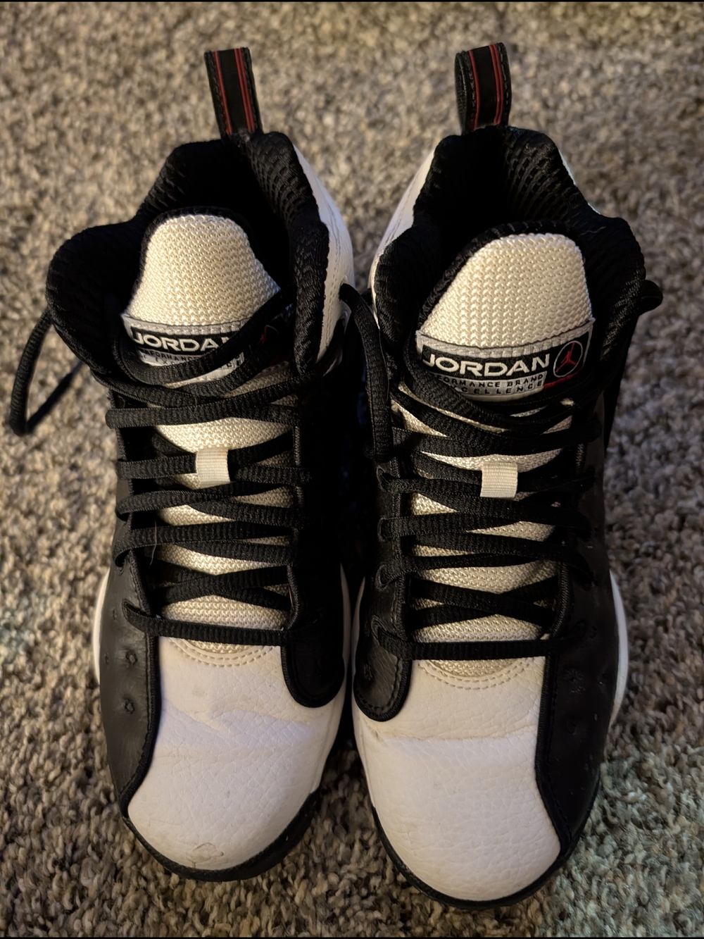 Jordan Black and White Basketball Shoes